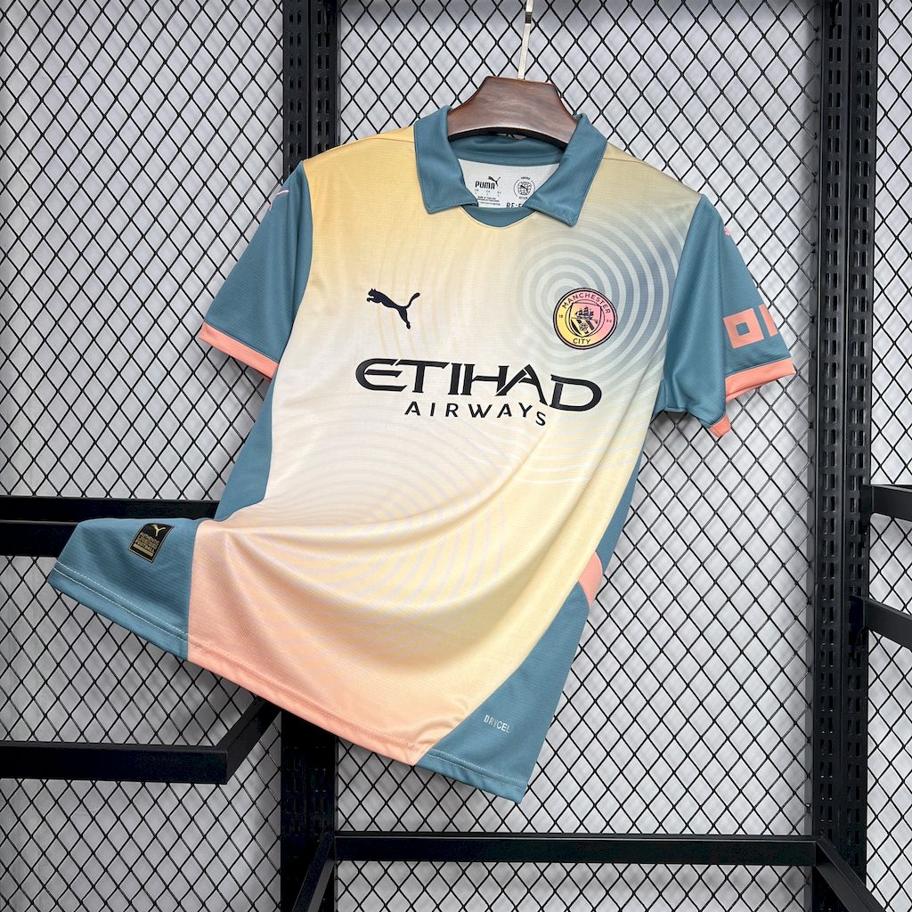Camisola Quarto Equipamento Manchester City 2024/25