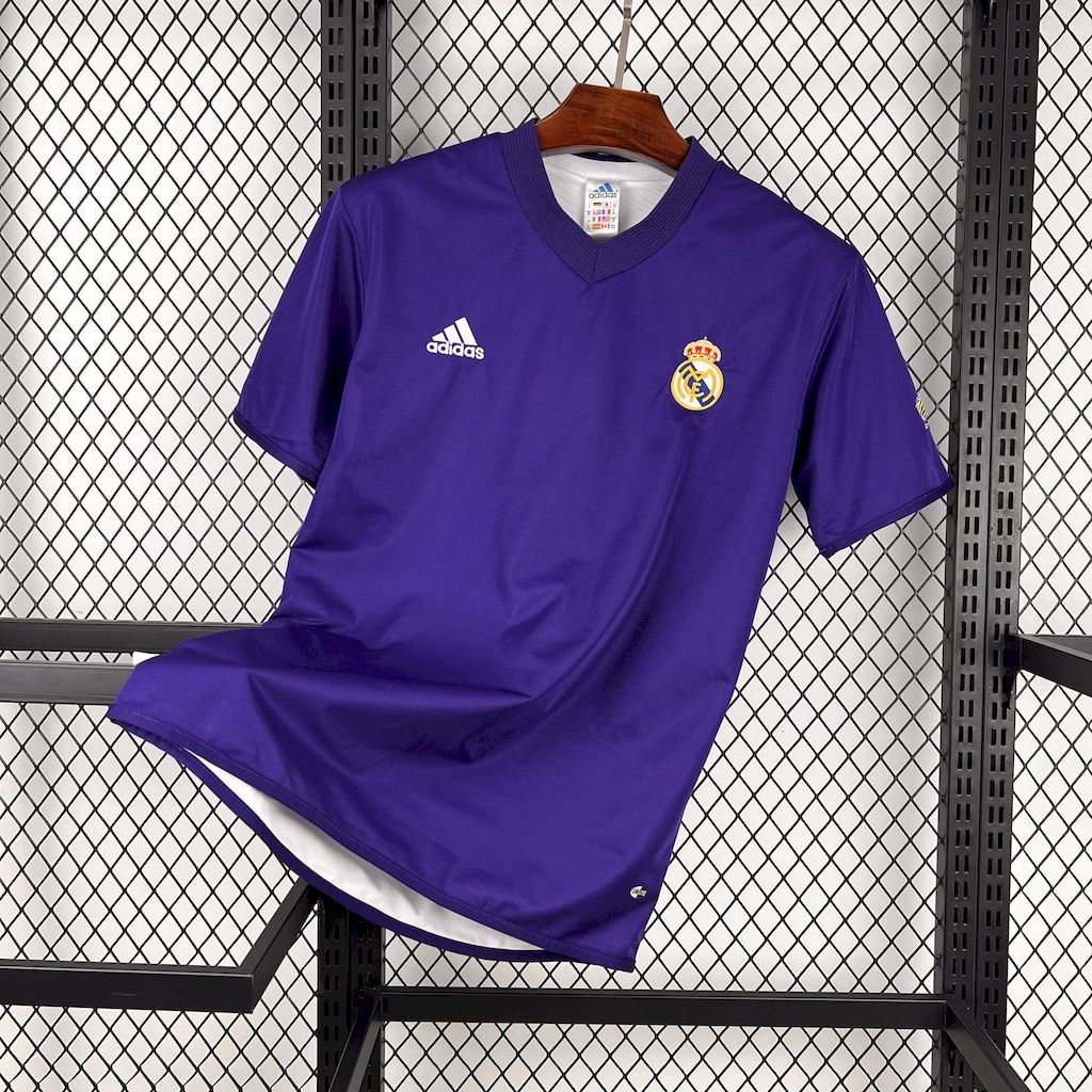 Camisola Retro Terceiro Equipamento Real Madrid 2002/03 Dois Lados